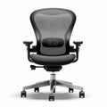 Office chair with breathable mesh back and adjustable height 45 x 60 x 95cm
