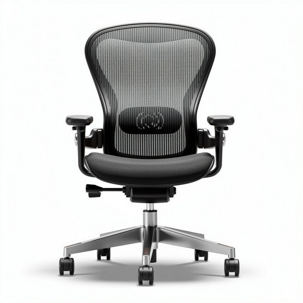 Office chair with breathable mesh back and adjustable height 45 x 60 x 95cm